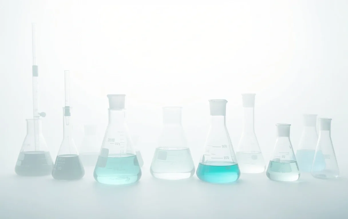 Laboratoire moderne dans une brume légère, illustrant la rigueur de Jeunesse Céleste.